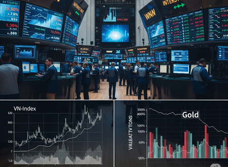 “Nhà đầu tư thận trọng: VN-Index rơi, Mỹ hạ nhiệt, vàng bị USD kìm chân – BTC trượt dốc sâu!”